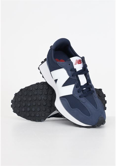 Dark blue and white men's sneakers 327 model NEW BALANCE | MS327CNW.